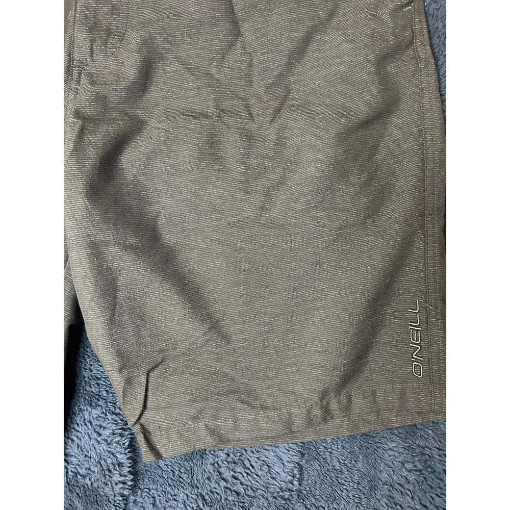 O'Neill Shorts Men‎ Size 34 Gray Regular Fit Breathable Polyester Viscose